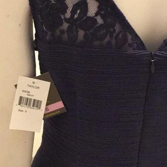 Taylor Navy Dress Size 6, NWT! - Picture 4 of 6
